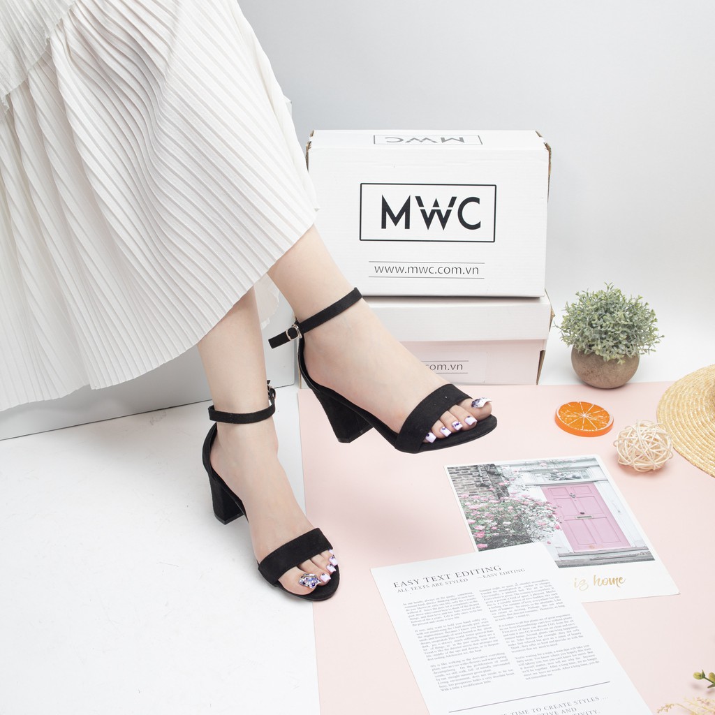 Giày cao gót nữ quai ngang MWC NUCG- 3502