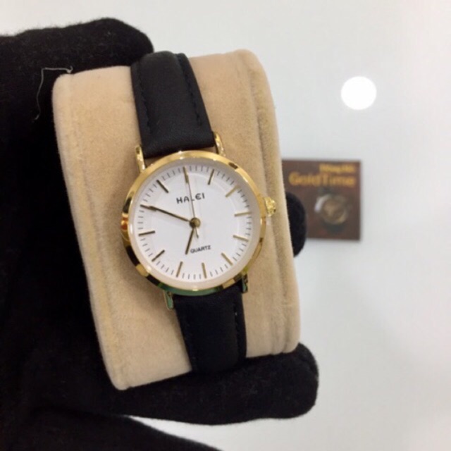 Đồng hồ Halei nữ chính hãng dây da chống nước