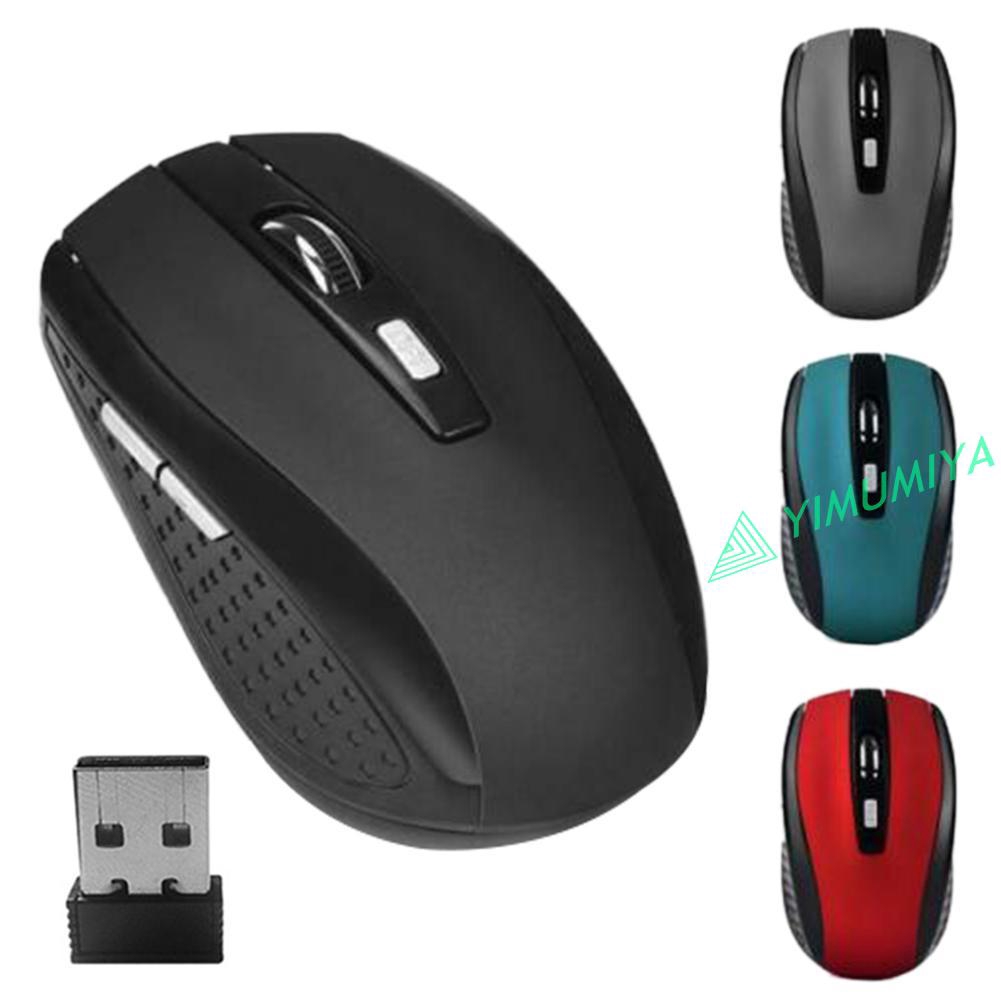 Chuột Quang Không Dây 2.4ghz 6 Nút Bấm 2000 DPI Cho Máy Tính