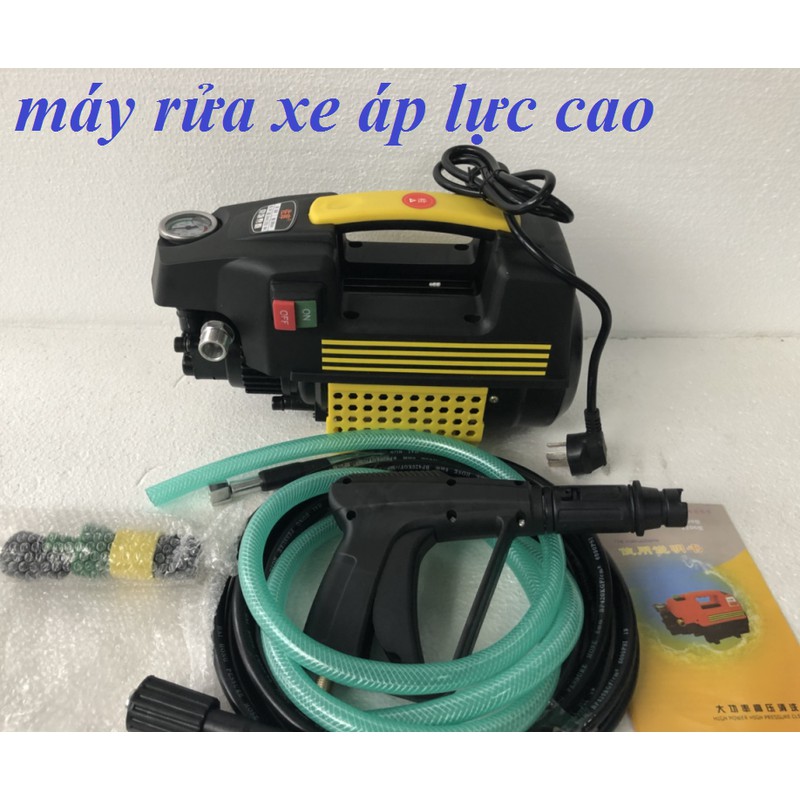 Mua Ngay Máy rửa xe gia đình áp lực cao - Lõi đồng 100% loại 1 TẶNG BÌNH XỊT XÀ PHÒNG TIỆN LỢI