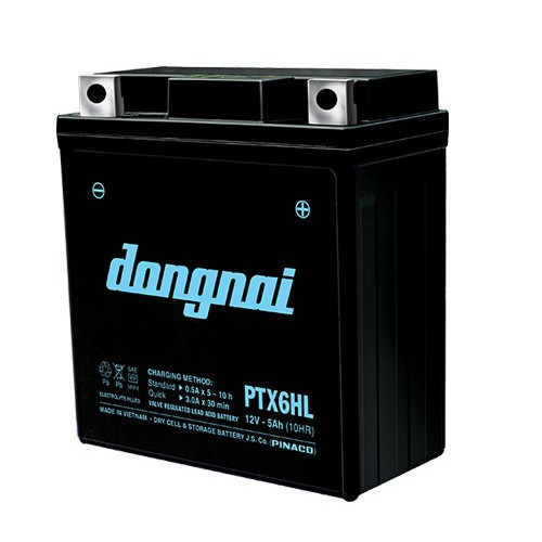 Bình ắc quy 12V Đồng Nai PTX6HL, 12V - 5Ah