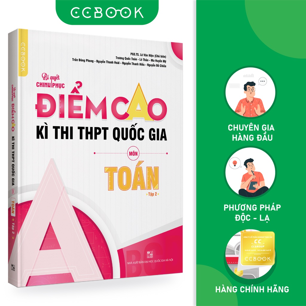 Sách - Bí quyết chinh phục điểm cao kì thi THPT Quốc gia môn Toán Tập 2 - Ôn thi đại học - Chính hãng CCbook