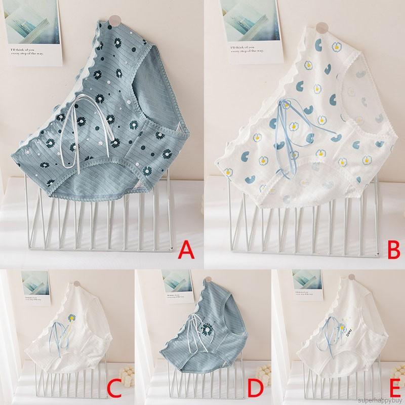Quần Lót Cotton In Họa Tiết Hoa Cúc Xinh Xắn Kiểu Nhật Bản Cho Nữ