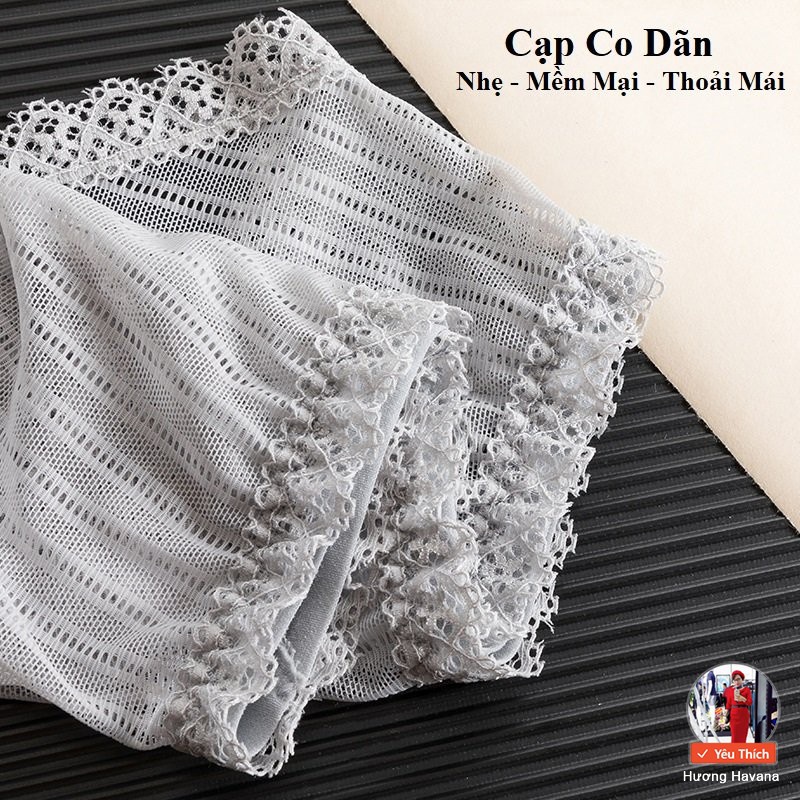 Quần lot nữ ren lưới cạp thấp HAVANA - quần chip nữ ren đẹp cho mùa hè sexy FLQ34