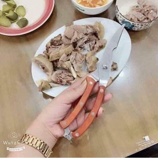 Kéo cắt gà cán gỗ Nhật bản