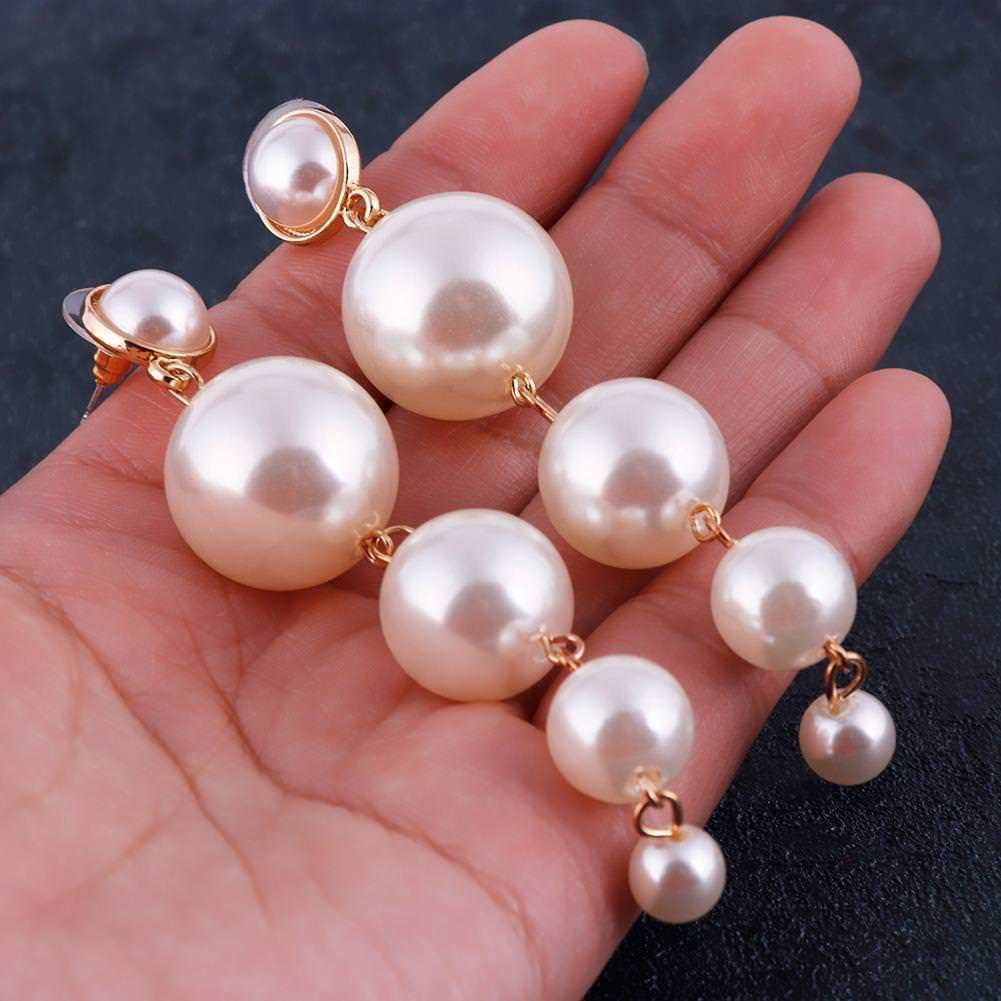 Khuyên tai nữ dáng dài đính ngọc thời trang