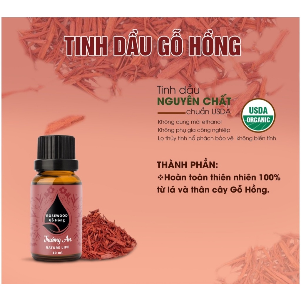 Tinh dầu Gỗ Hồng Rose Wood Essential Oil , xuất xứ từ thiên nhiên, có kiểm định