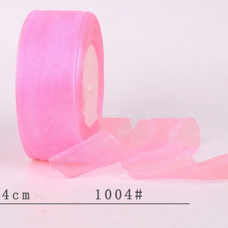 Cuộn Dây Ruy Băng Chiffon Nhiều Màu Sắc Kích Thước 45M 4cm 24 Phong Cách Dùng Để Gói Quà