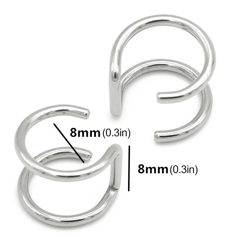 Khuyên kẹp vành tai đơn giản cá tính cho nữ