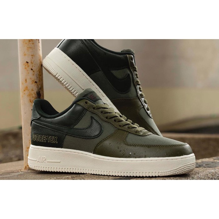 (NEW) Giày Sneaker Thể Thao Nike Air Force 1 Gore-Tex Medium Olive/Deepest Green-Sail CT2858-200 - Chính hãng 100%