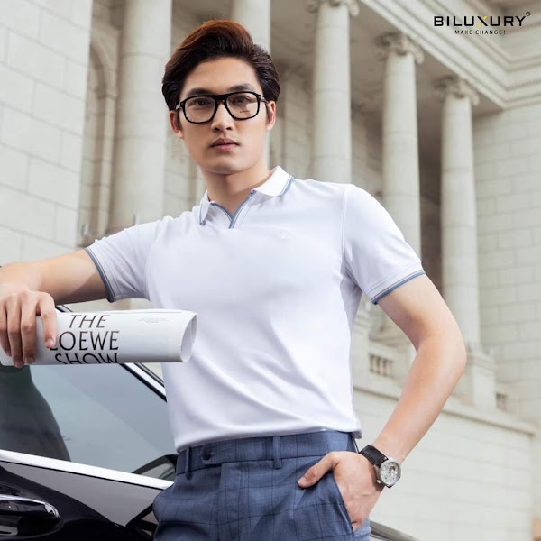 Áo thun polo nam có cổ tay ngắn phong cách hàn quốc vải cotton dày mềm mặc mát - skymen fashion atn 110