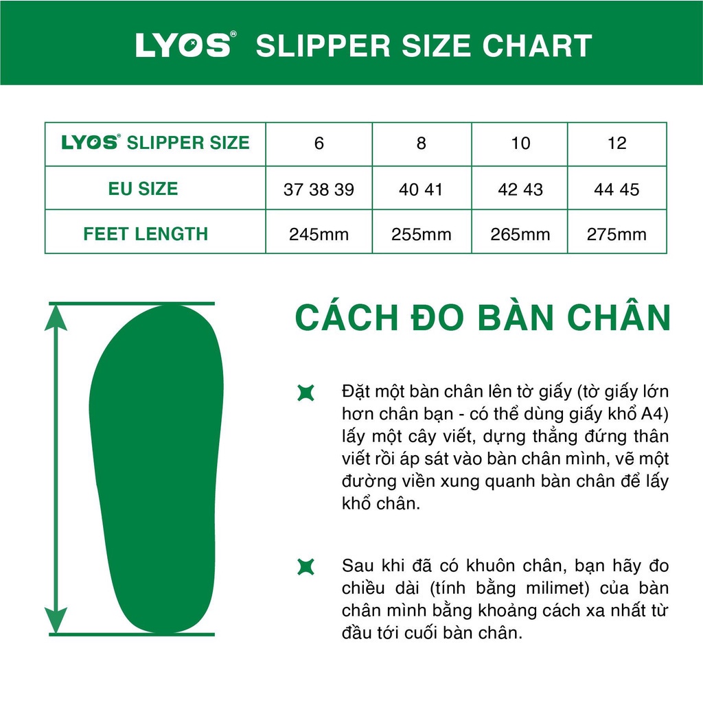 Dép BANHMI LYOS Slide Xanh