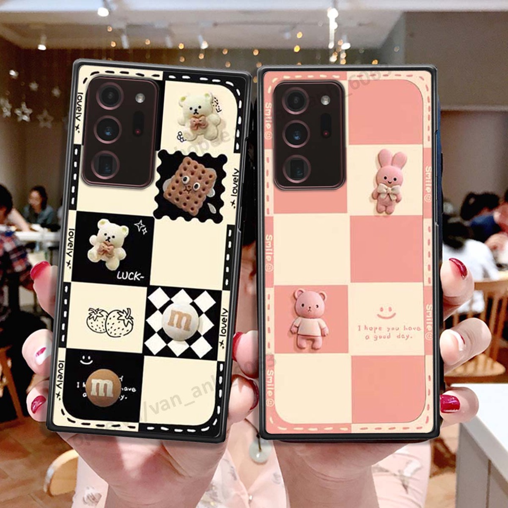 Ốp lưng Samsung Note 20 Plus / Note 20 Ultra / Note 20+ hình gấu, kẹo dễ thương cute