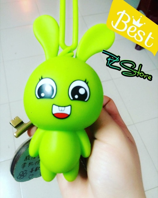 Móc khoá silicon hình thỏ