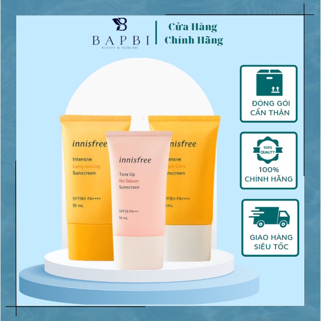 Kem Chống Nắng Innisfree Intensive Triple Care SPF 50+ 50ml