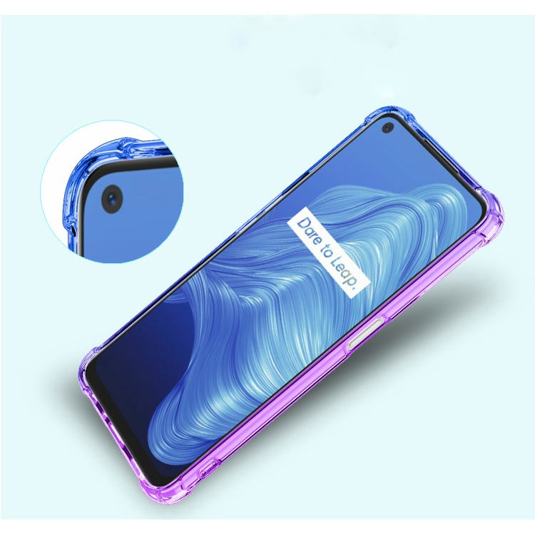 Ốp lưng dẻo đa sắc Oppo Realme Q2 / Realme V5 chống sốc chống ố vàng lồi 4 góc