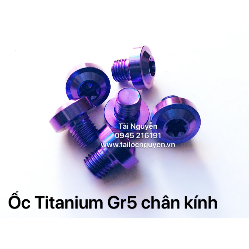 ỐC CHÂN KÍNH TITANIUM GR5 REN THUẬN HOẶC REN NGƯỢC