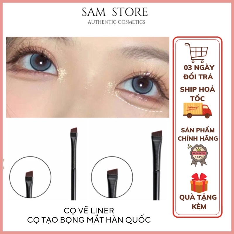 Cọ kẻ eyeliner vẽ mắt gel siêu mảnh và dễ dàng