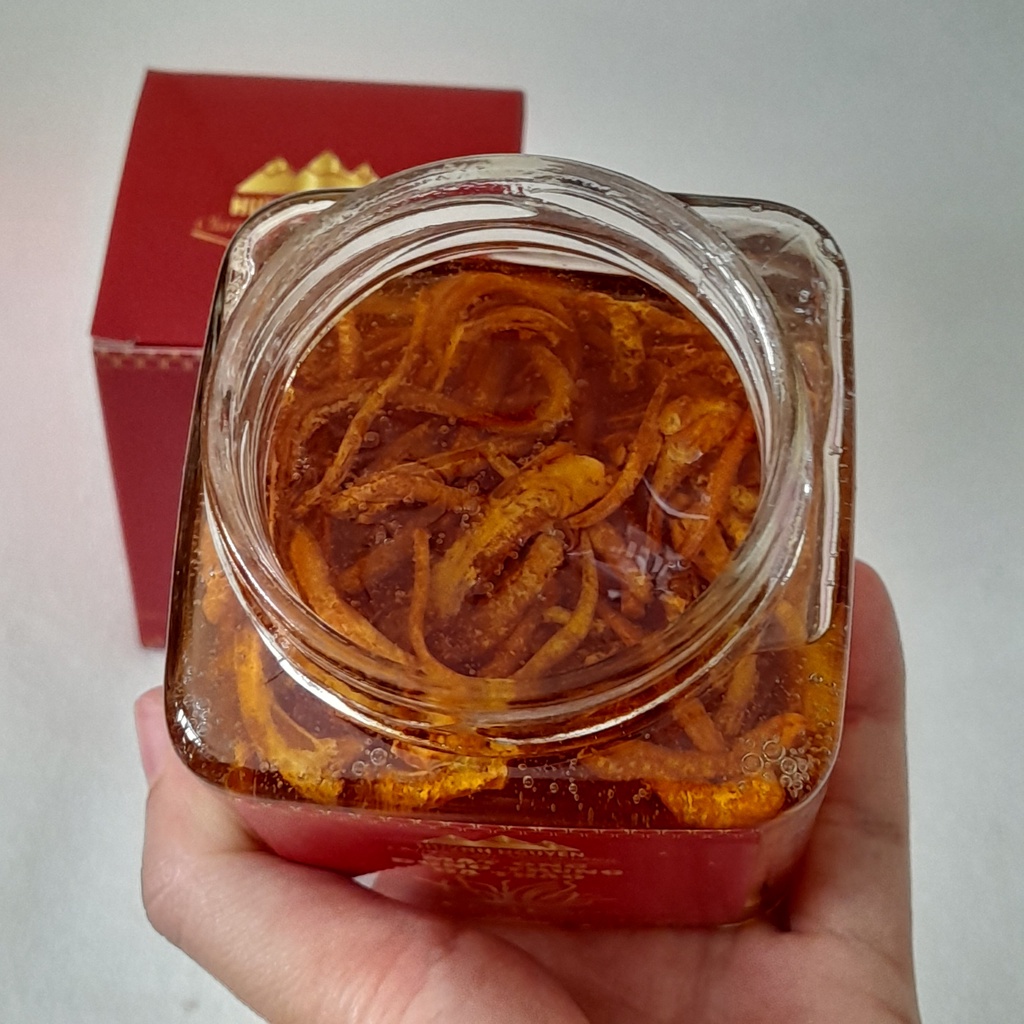 Mật Ong Đông Trùng Hạ Thảo Sấy Thăng Hoa Huỳnh Nguyên Hủ 280ml