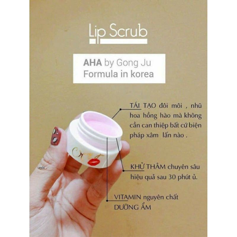 Ủ dưỡng hồng môi Gong Ju Lip Scrub Aha | BigBuy360 - bigbuy360.vn
