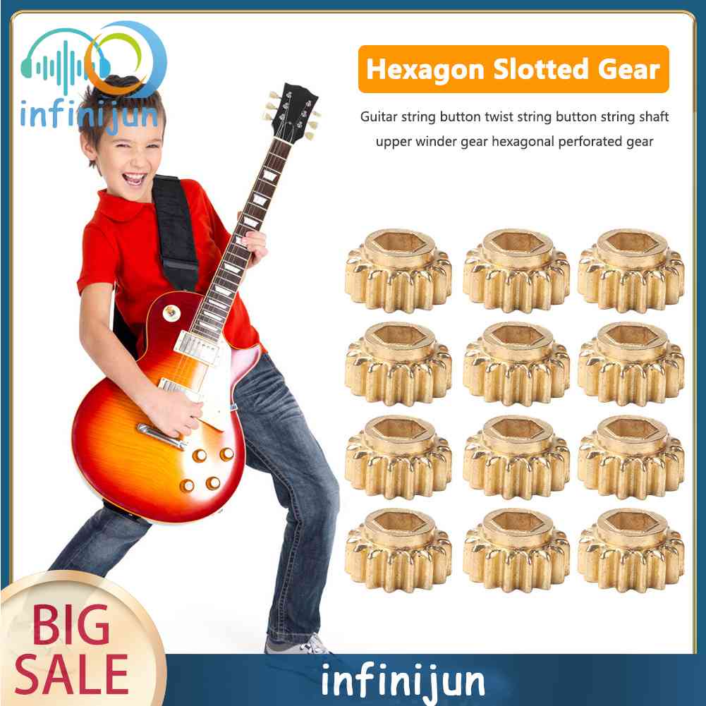 Bộ 12 Chốt Điều Chỉnh Dây Đàn Đầu Lục Giác 1/15