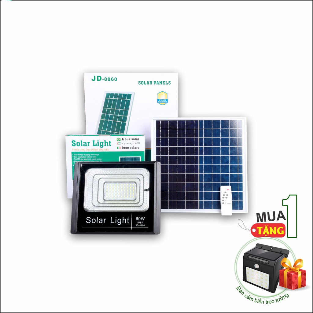 Đèn pha năng lượng mặt trời JD8860 (60W)
