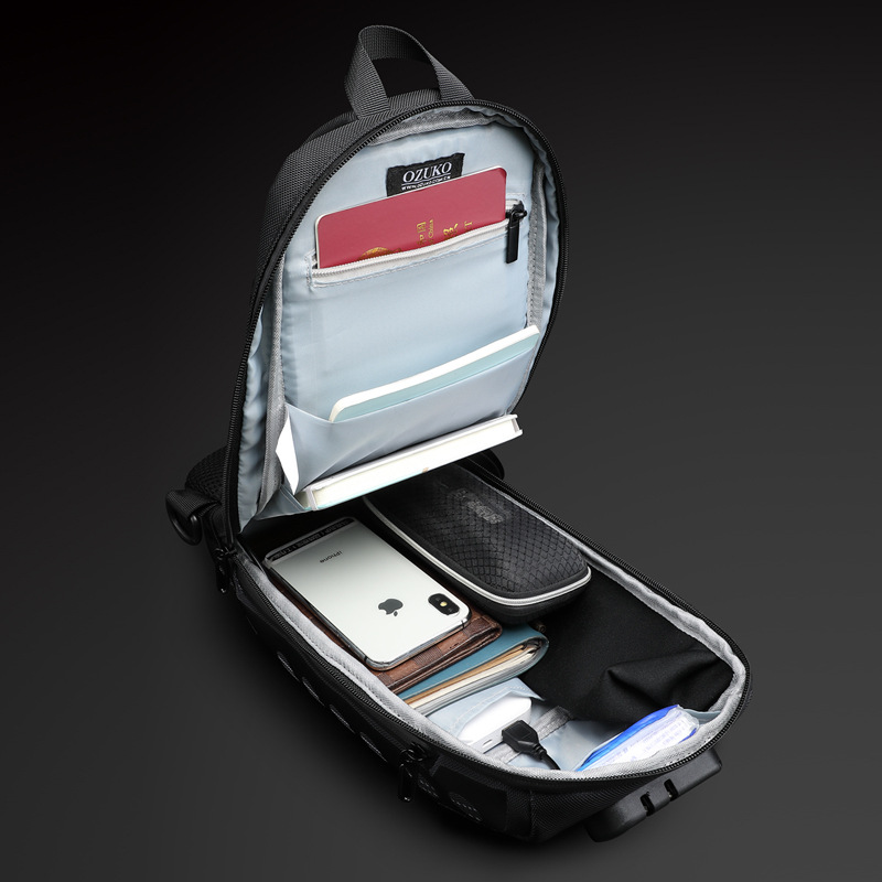 OZUKO Túi Đeo Chéo Chống Trộm Không Thấm Nước Cho Nam