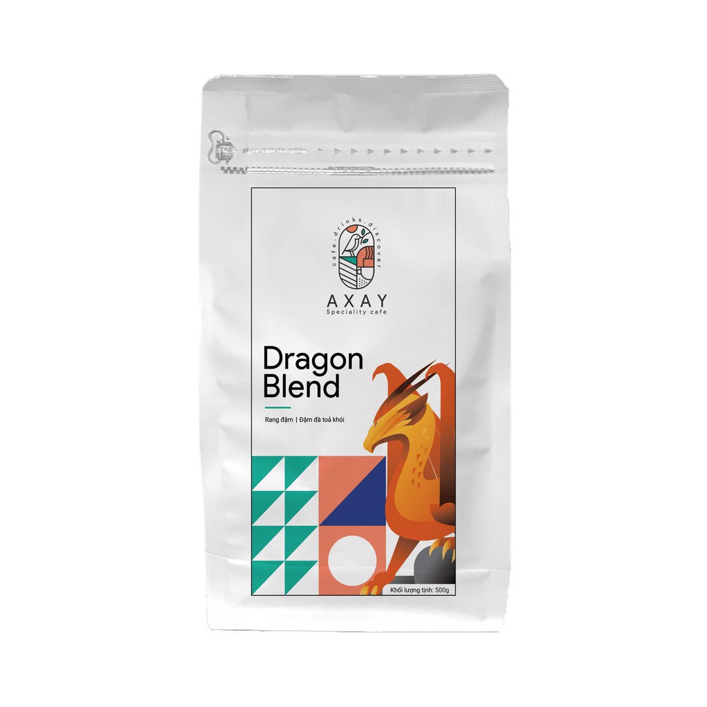 Cà phê nguyên chất Axay Dragon blend 500G