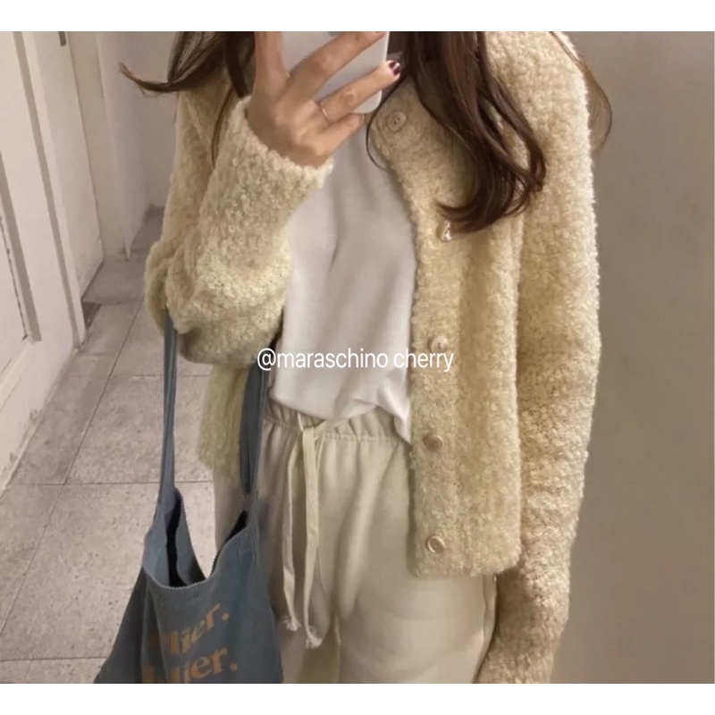 ÁO KHOÁC CARDIGAN LÔNG CỪU PHONG CÁCH HÀN QUỐC