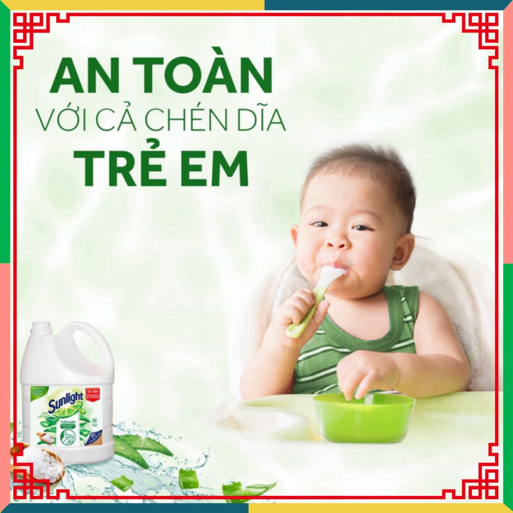 Nước rửa chén Sunlight thiên nhiên tự nhiên chai 3.6kg
