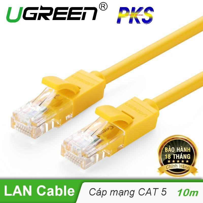 Cáp mạng đúc sẵn Cat5e 10M Ugreen 30642 - dây mạng 10M