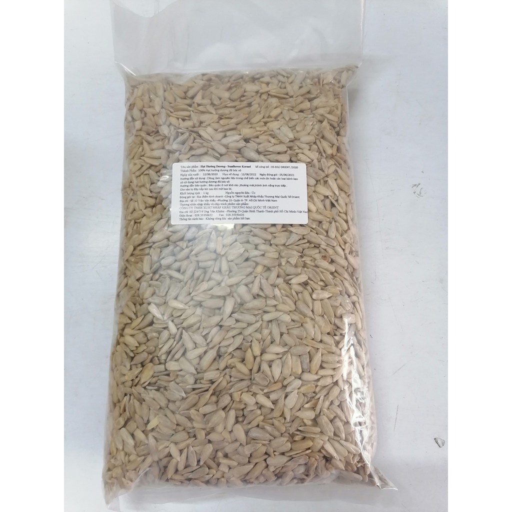 [TÚI 1Kg] HẠT HƯỚNG DƯƠNG KHÔNG VỎ [Australia] ORIENT Sunflower Kernel