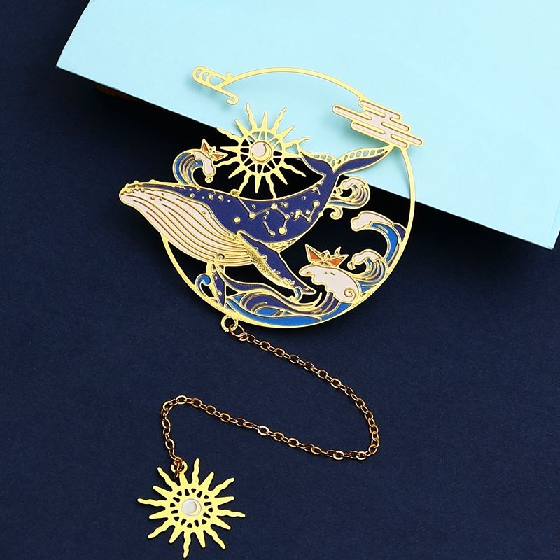 Thẻ Đánh Dấu Trang Sách Bằng Kim Loại Phong Cách Trung Hoa Cổ Điển