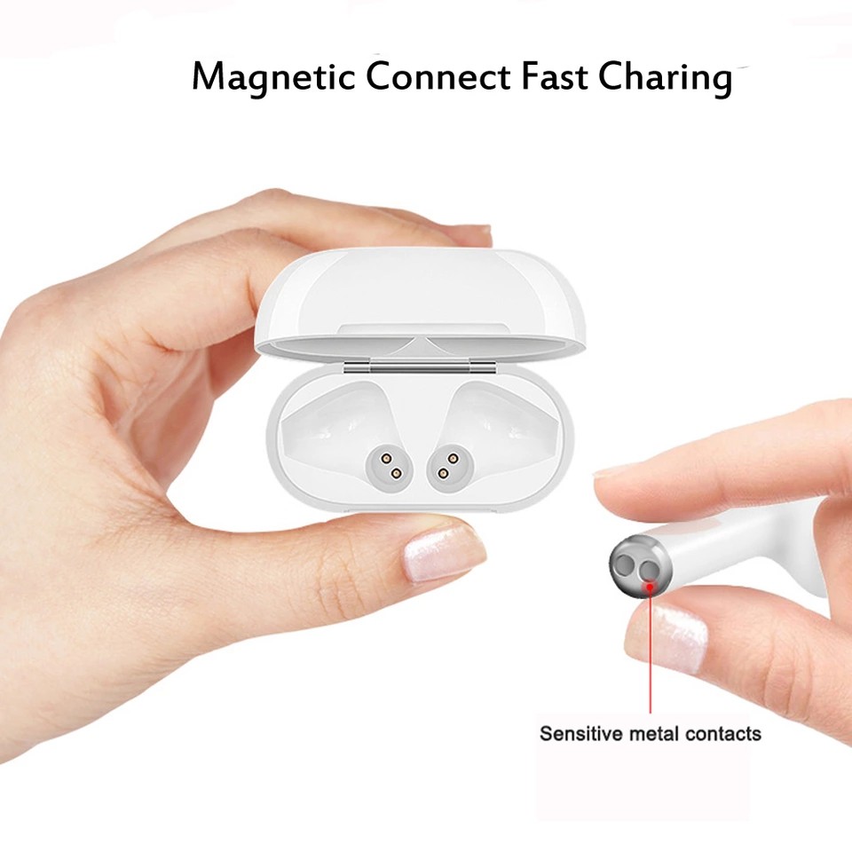 Tai nghe bluetooth không dây i9s TWS mini kèm hộp sạc cho iPhone Android | BigBuy360 - bigbuy360.vn