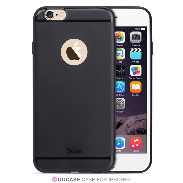 Ốp lưng iPhone 6/6S OuCase Dẻo Màu Đen