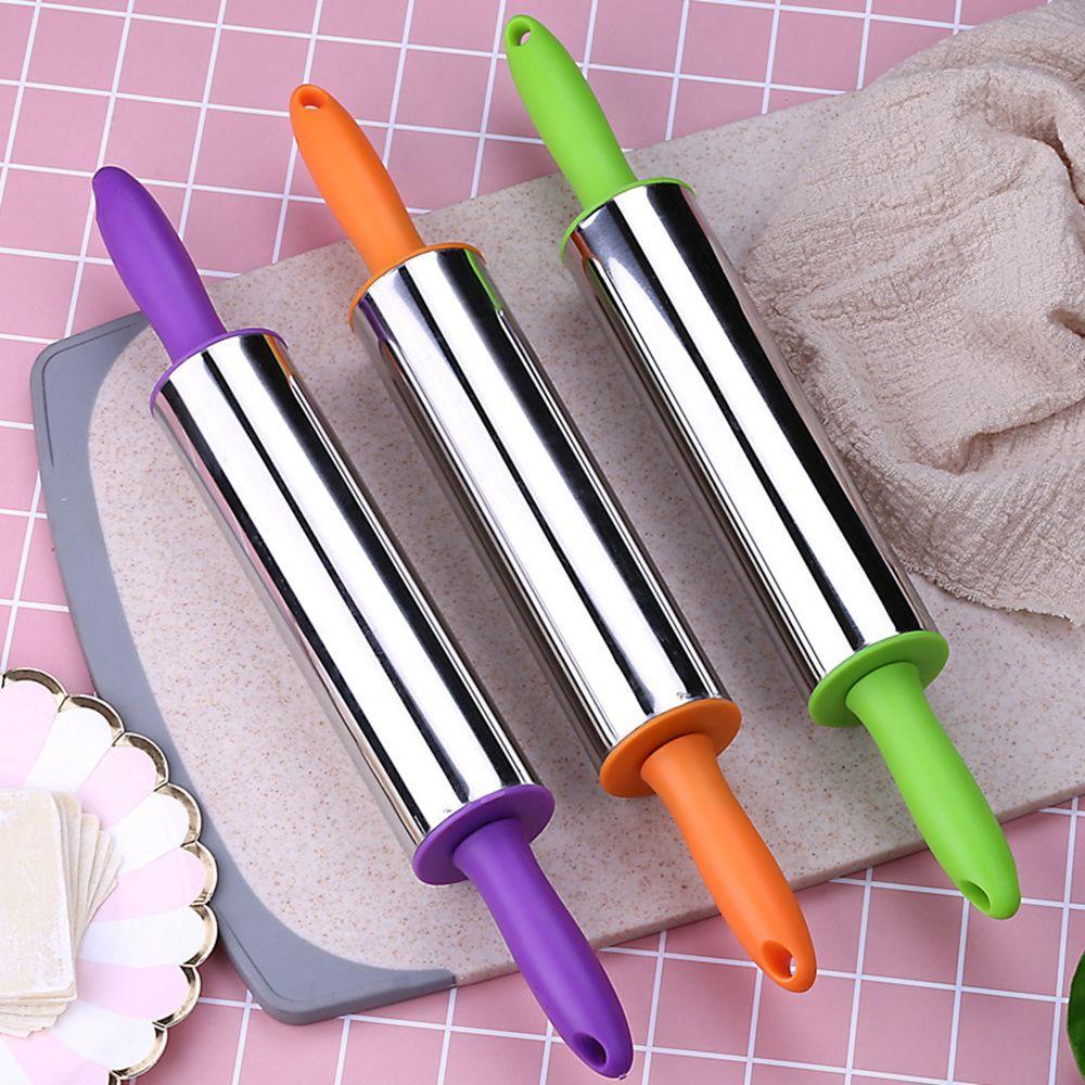 1 Cây Lăn Bột Làm Bánh Pizza Bằng Thép Không Gỉ