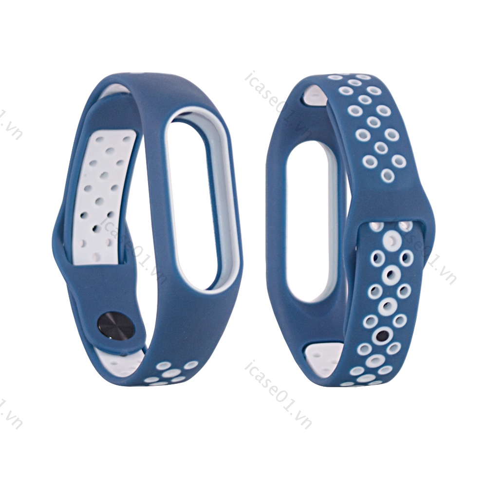 Dây Đeo Thay Thế Chất Liệu Silicon Màu Trơn Cho Xiaomi Mi Band 2  Band2 strap