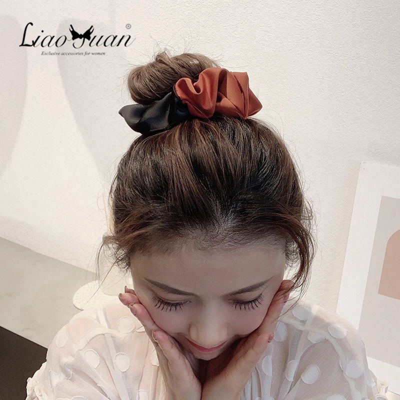 Dây buộc tóc hình tròn đơn giản thời trang cho nữ  d2071309