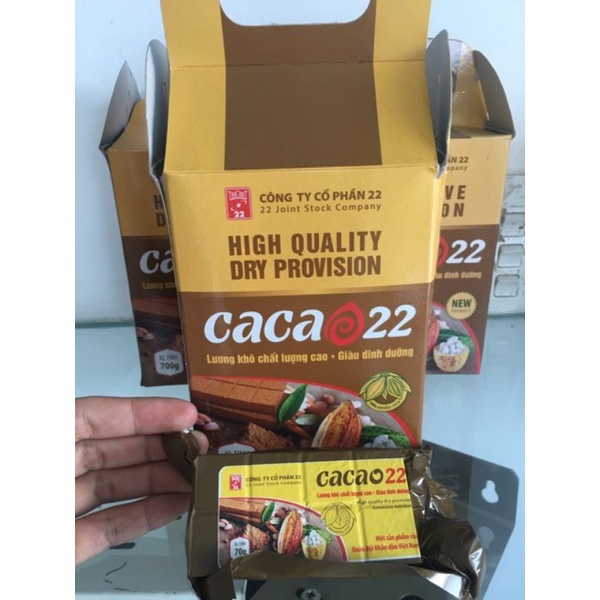 2 hộp lương khô cacao