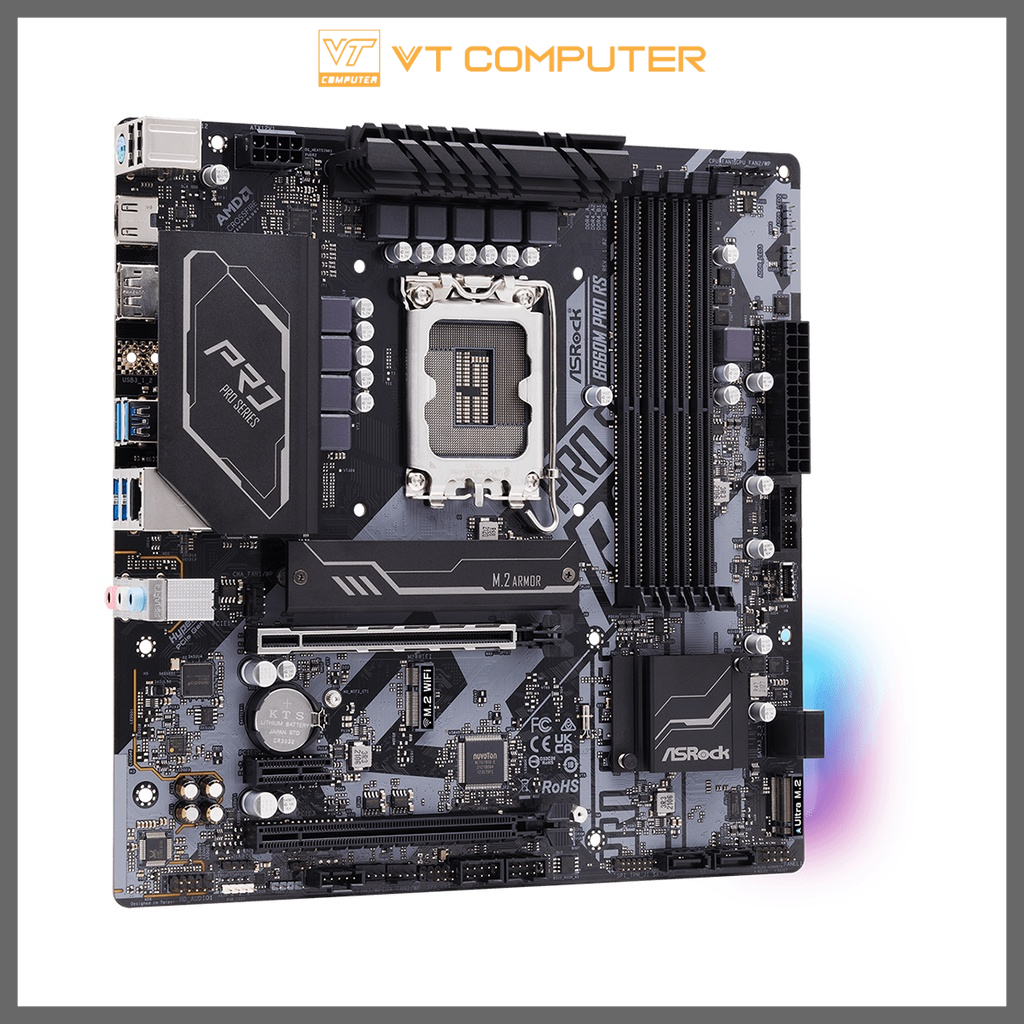 Bo Mạch Chủ ASRock B660M Pro RS / Steel Legend / Socket 1700 / Bảo Hành 36 Tháng