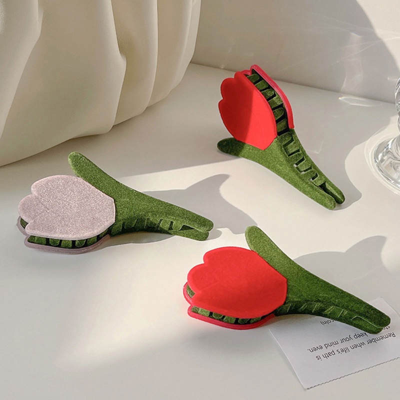 Kẹp Tóc Hoa Tulip Thời Trang Cho Nữ