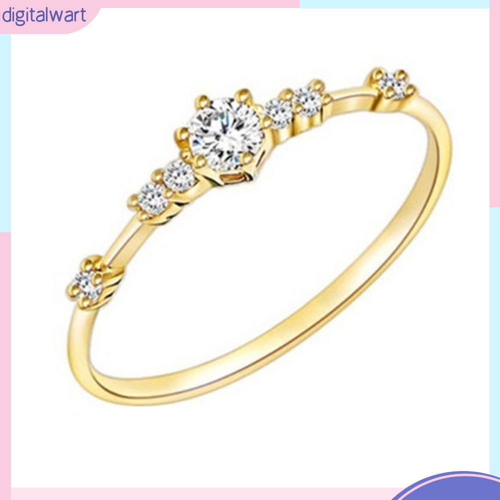 Nhẫn kim cương kiểu dáng đơn giản thanh lịch cho nữ