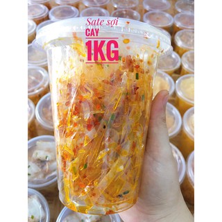 1kg bánh tráng sợi  trộn sate tôm cay
