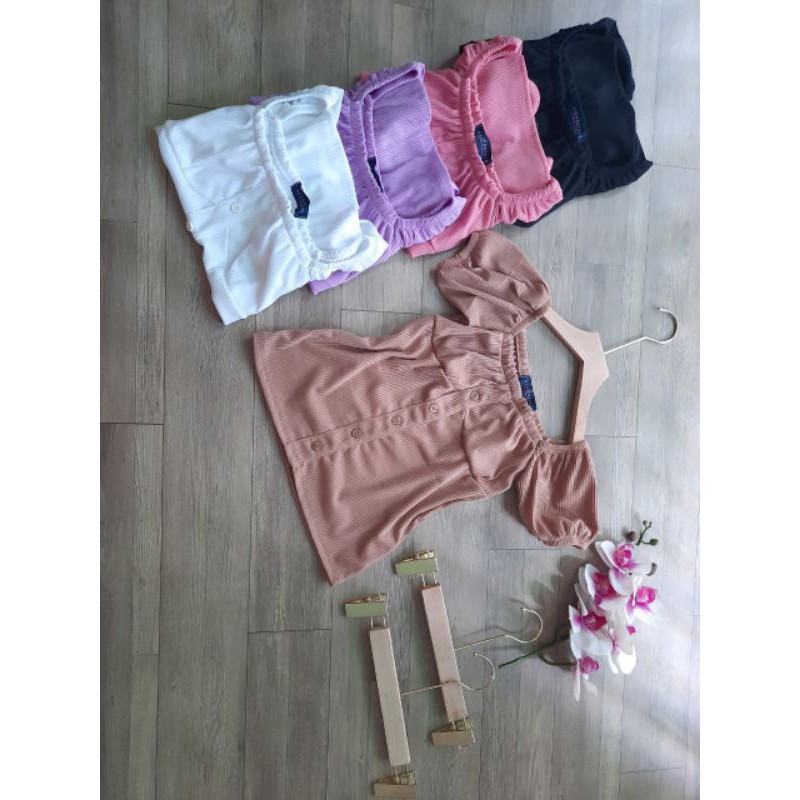 Áo bèo nhúm tay phồng