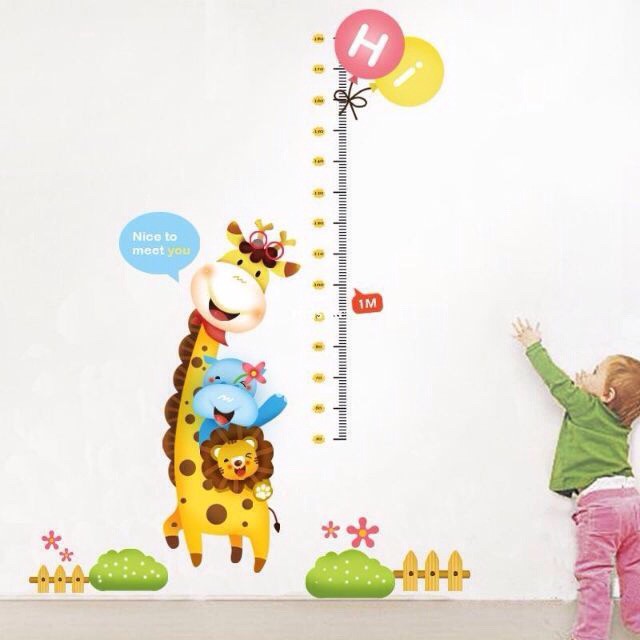 Decal đo chiều cao thú vui vẻ