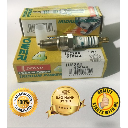 Bugi cao cấp DENSO iridium IU22 cho xe Wave RSX, Click-I, Future II, Lead, Luvias, Nouvo LX, SYM Excel . . .