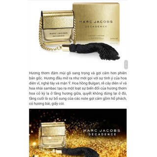 Nước hoa MarcJacobs Vàng 100ml.Auth.TEM MACY'S