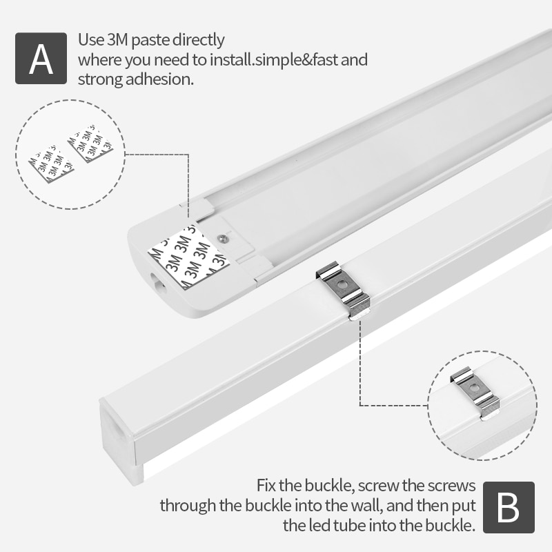 CHUANGYANG Thanh đèn LED gắn tường chống nước 10W 20W kích thước 30cm 50cm