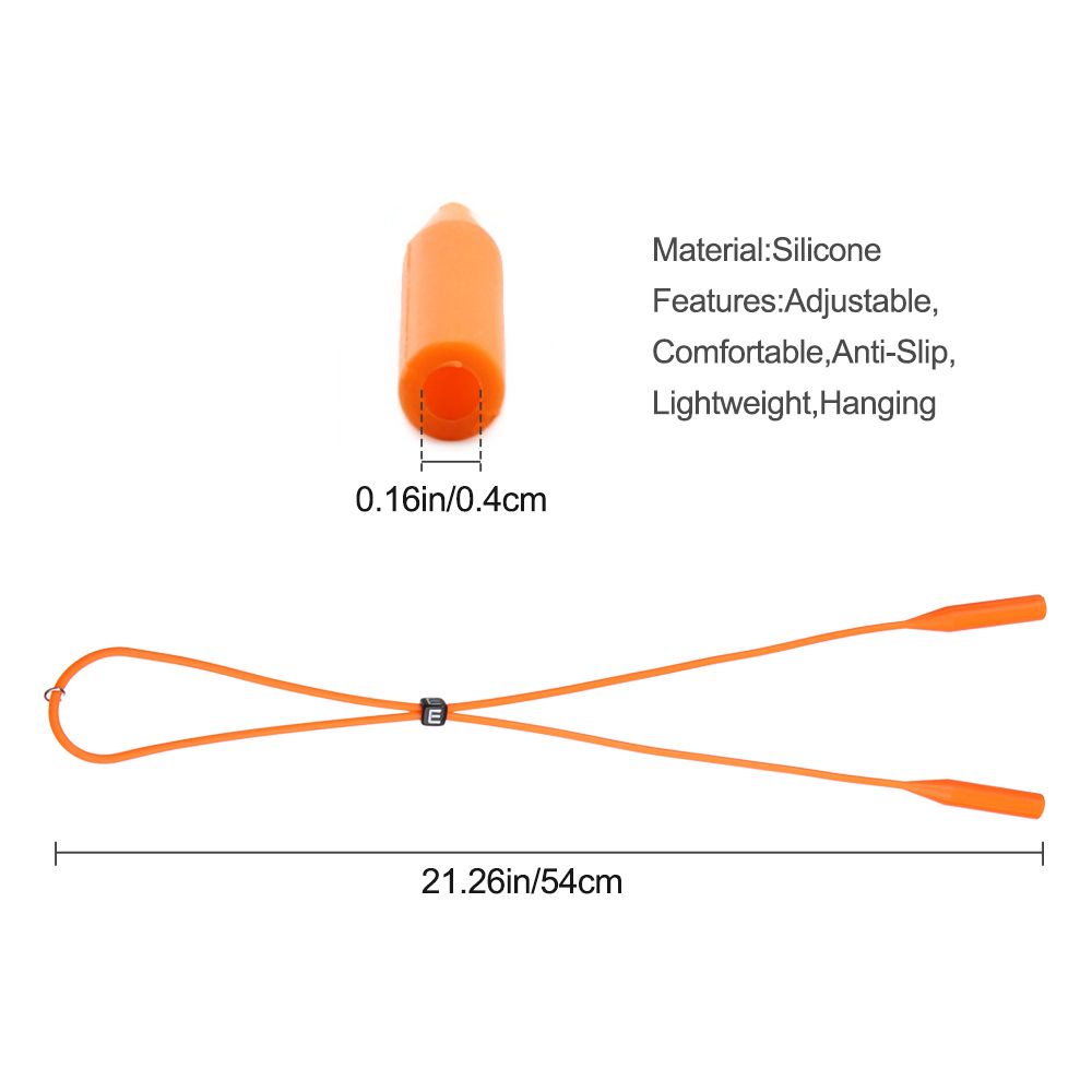 Dây đeo mắt kính bằng silicone chống trượt phong cách thể thao tiện lợi cho nam nữ
