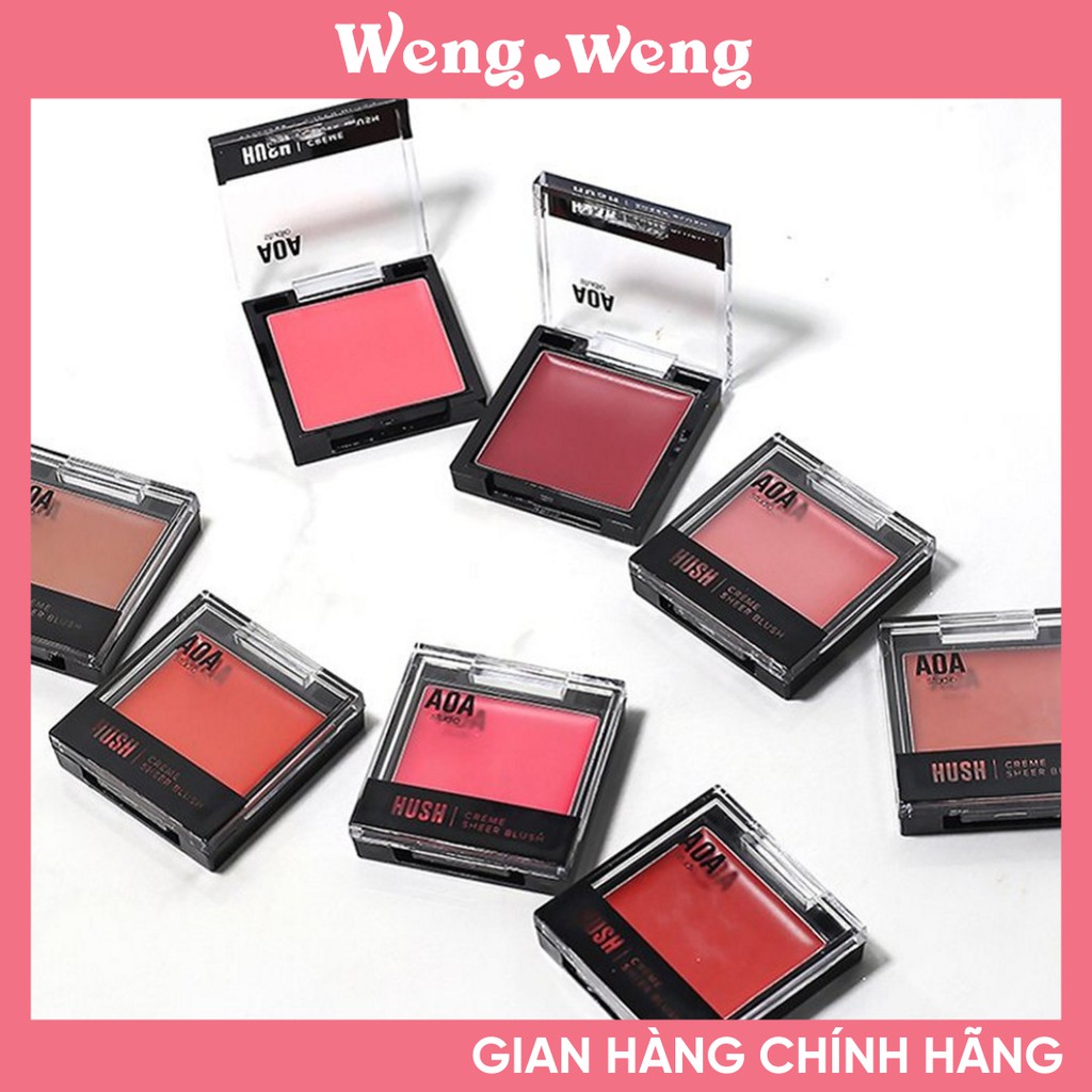 Phấn má hồng dạng kem AOA Studio Hush Cream Blush